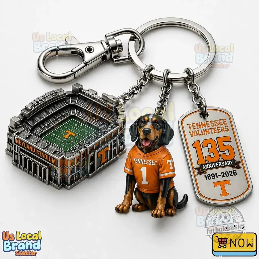 Tennessee Volunteers 135th Anniversary Keychain for Neyland Stadium 4 Tennessee Volunteers 135th Anniversary Keychain for Neyland Stadium