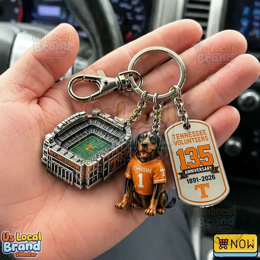 Tennessee Volunteers 135th Anniversary Keychain for Neyland Stadium 5 Tennessee Volunteers 135th Anniversary Keychain for Neyland Stadium