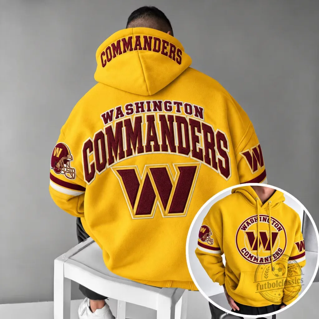 Washington Commanders Football Team Gold Fan Hoodie Washington Commanders Football Team Gold Fan Hoodie