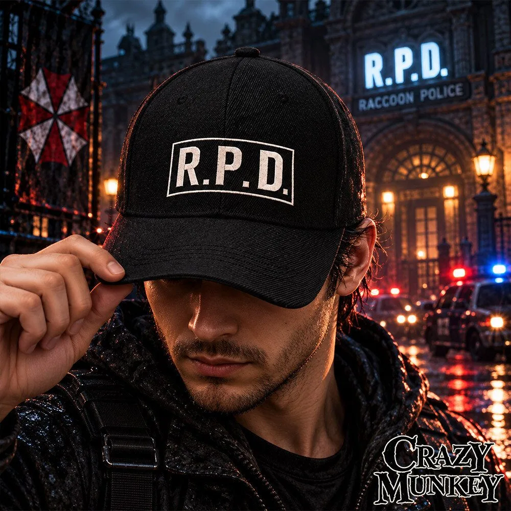 Resident Evil Raccoon City Embroidered Concept Fan Baseball Cap | Headwear 5 Resident Evil Raccoon City Embroidered Concept Fan Baseball Cap | Headwear