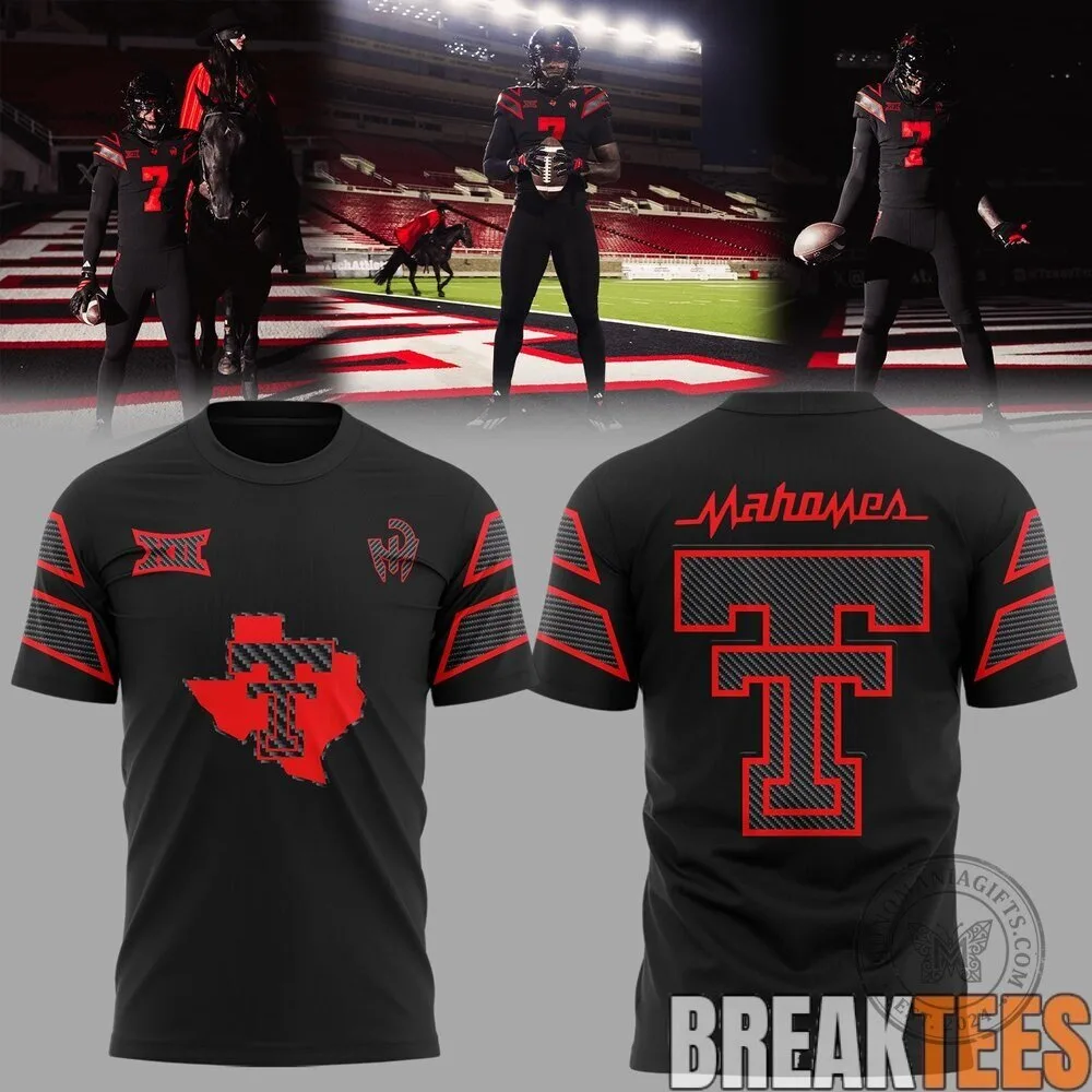 Texas Tech Red Raiders Patrick Mahomes Let's Ride Football T-Shirt 3 Texas Tech Red Raiders Patrick Mahomes Let