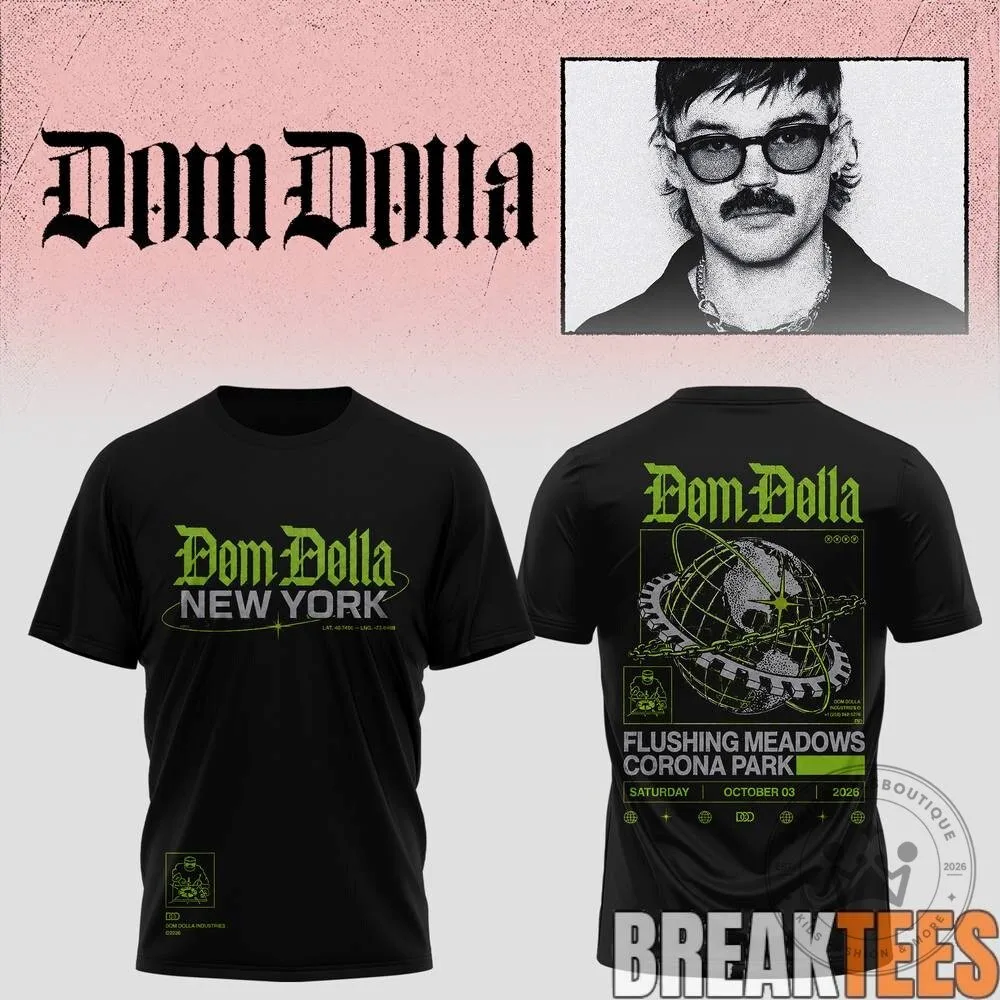Dom Dolla New York Flushing Meadows Corona Park 2026 Tour T-Shirt