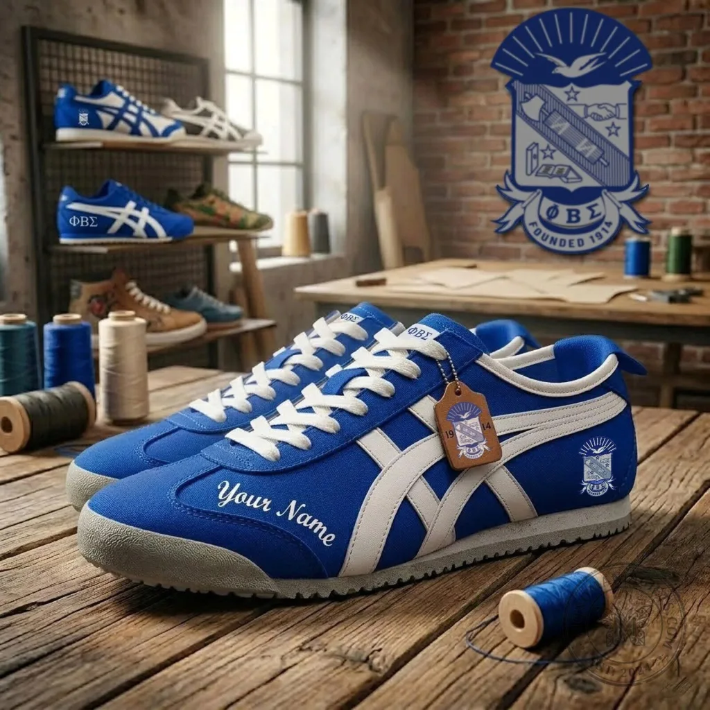 Phi Beta Sigma Fraternity Royal Blue Custom Name Shoes