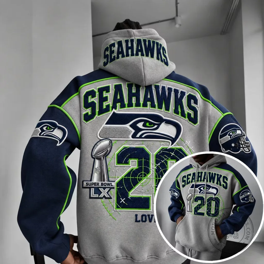 Seattle Seahawks Super Bowl LX 2020 Football Team Hoodie Seattle Seahawks Super Bowl LX 2020 Football Team Hoodie