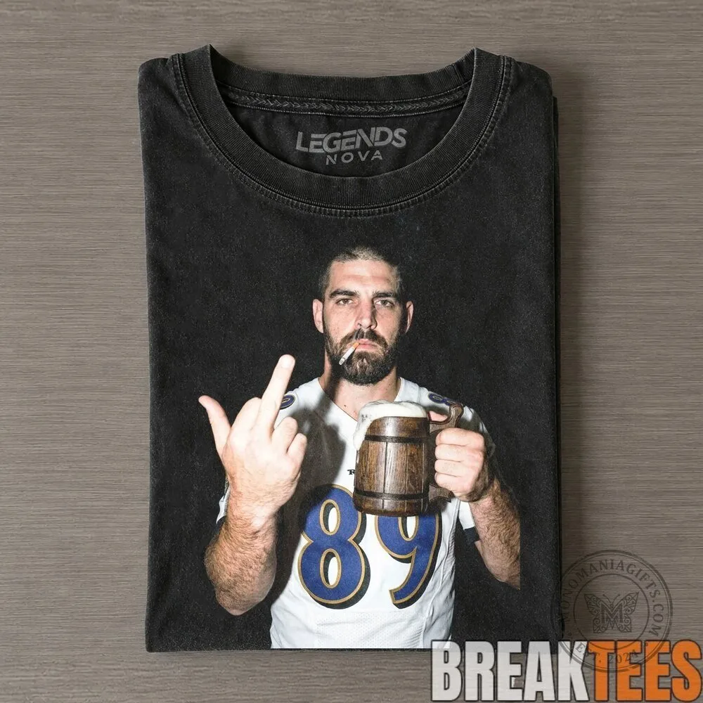 Baltimore Ravens Mark Andrews Middle Finger Drinking Beer T-Shirt