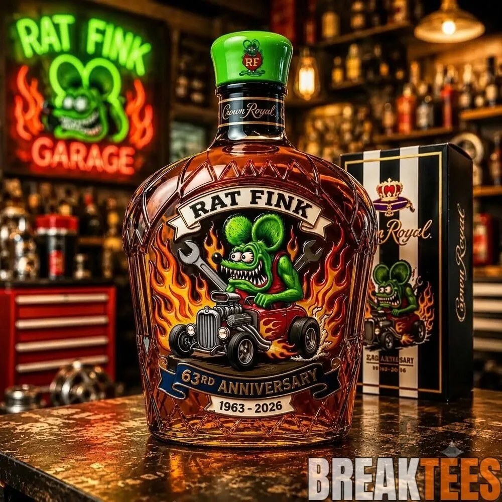 Rat Fink 63rd Anniversary Whiskey Decanter 3 Rat Fink 63rd Anniversary Whiskey Decanter