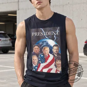 Donald Trump Kim Jong-un Putin Zelenskyy Yuriko Koike President Tank Top Vintage Political Leaders Shirt 5 Donald Trump Kim Jong-un Putin Zelenskyy Yuriko Koike President Tank Top Vintage Political Leaders Shirt