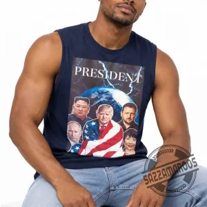Donald Trump Kim Jong-un Putin Zelenskyy Yuriko Koike President Tank Top Vintage Political Leaders Shirt 4 Donald Trump Kim Jong-un Putin Zelenskyy Yuriko Koike President Tank Top Vintage Political Leaders Shirt