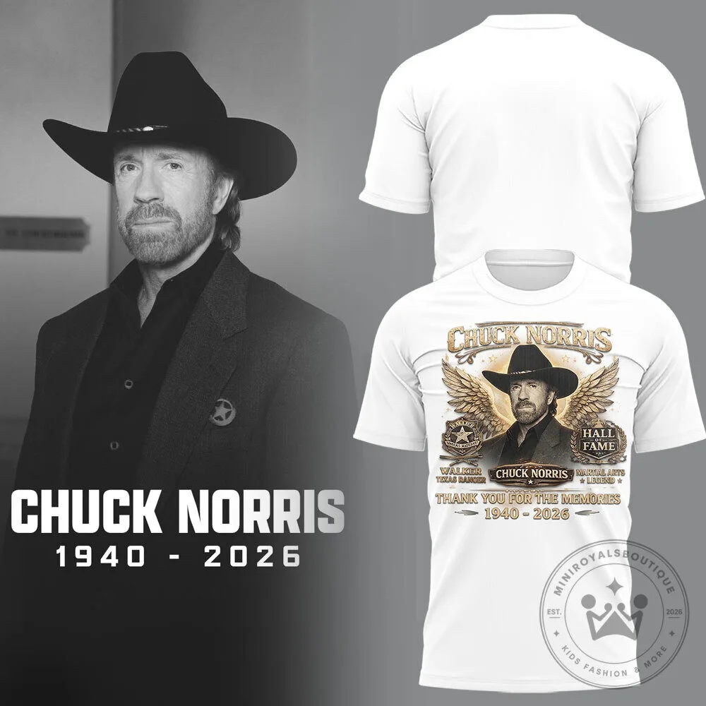 Chuck Norris Thank You For The Memories 1940-2026 Tribute T-Shirt