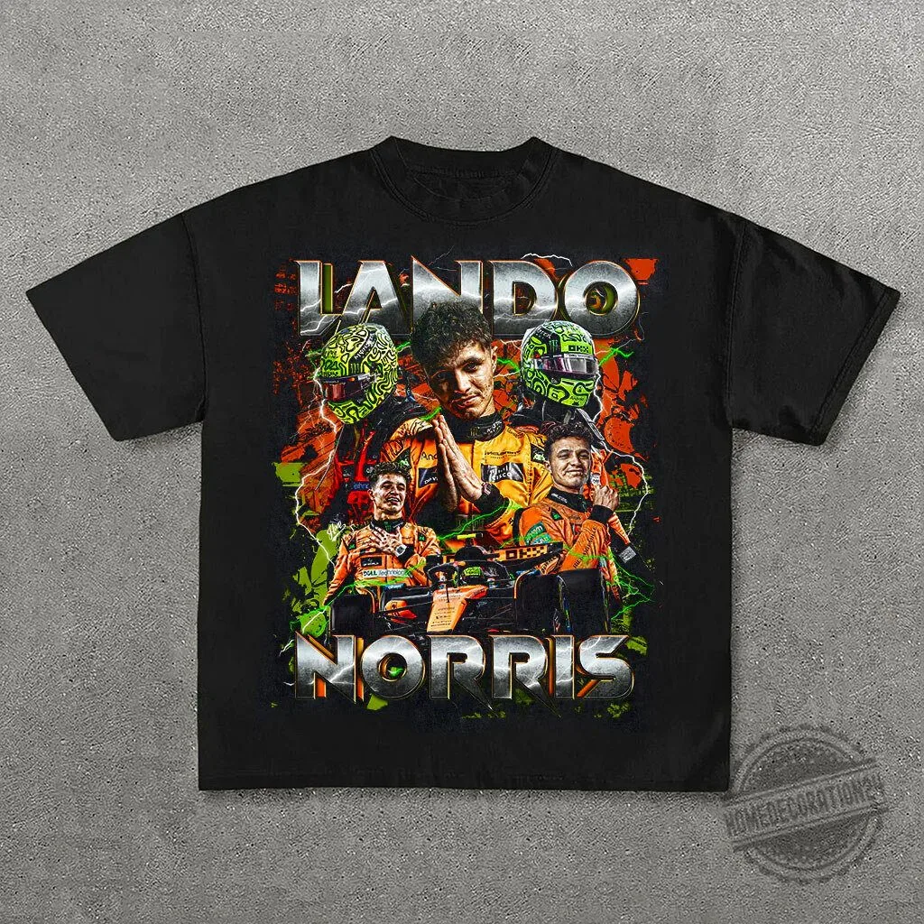 Graphic Tee of Formula One Driver Lando Norris