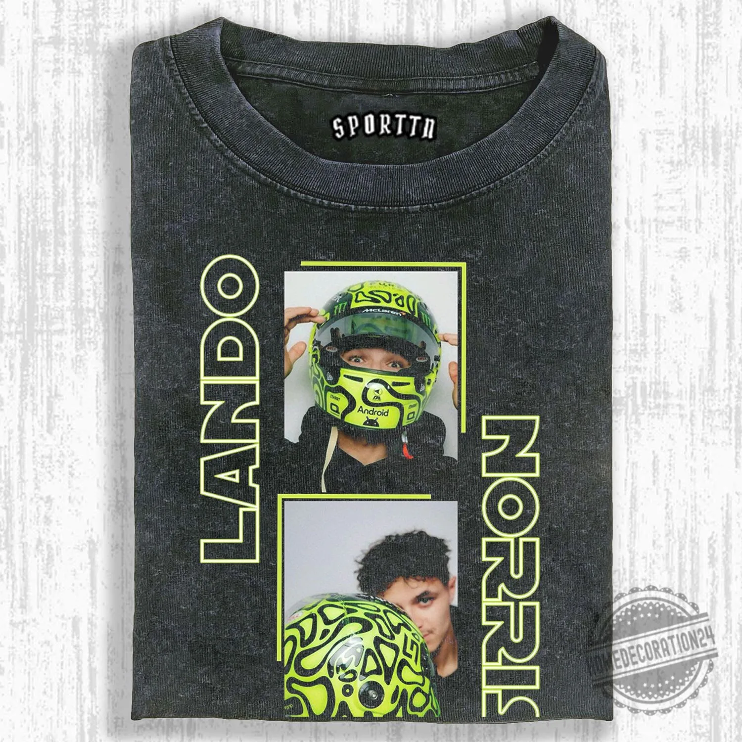 Lando Norris Formula 1 Racing Driver Portrait T-Shirt