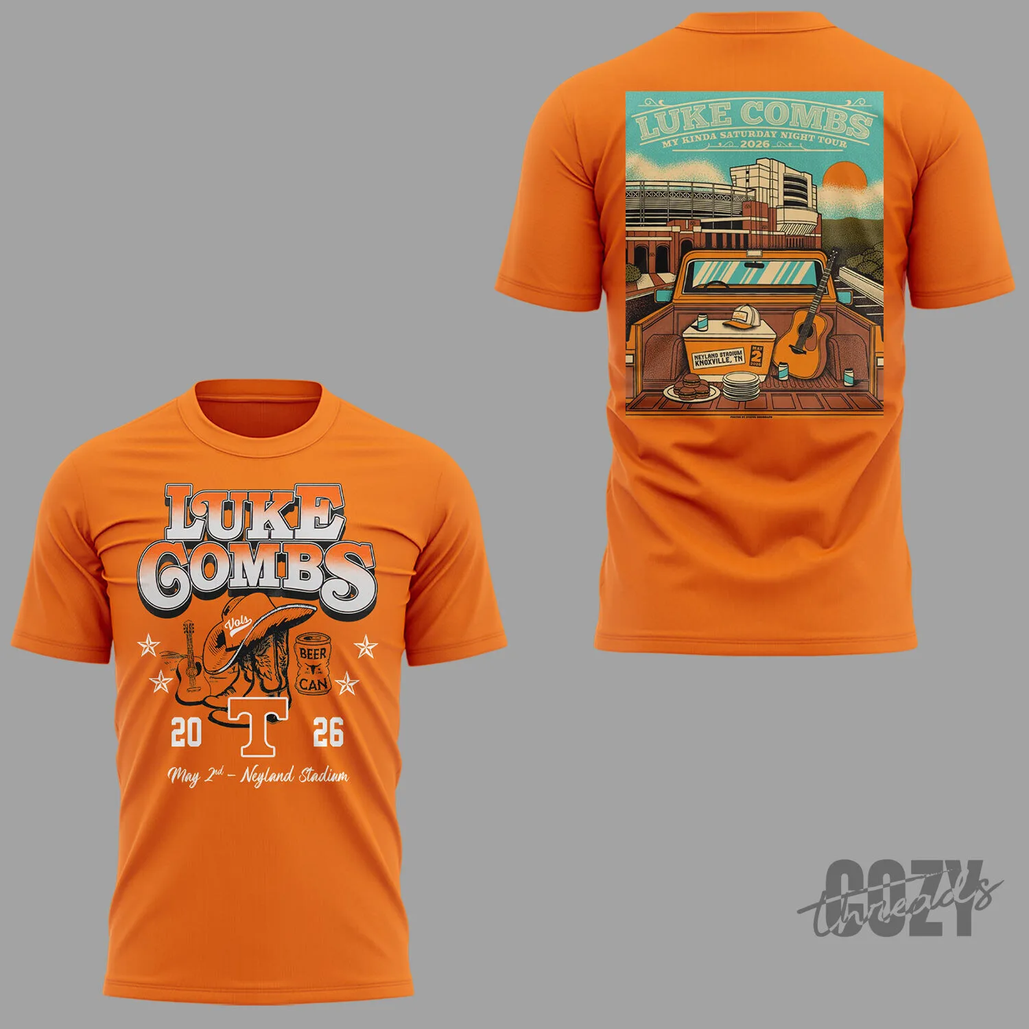 2026 Tour T-Shirt for Luke Combs' My Kinda Saturday Night at Neyland Stadium
