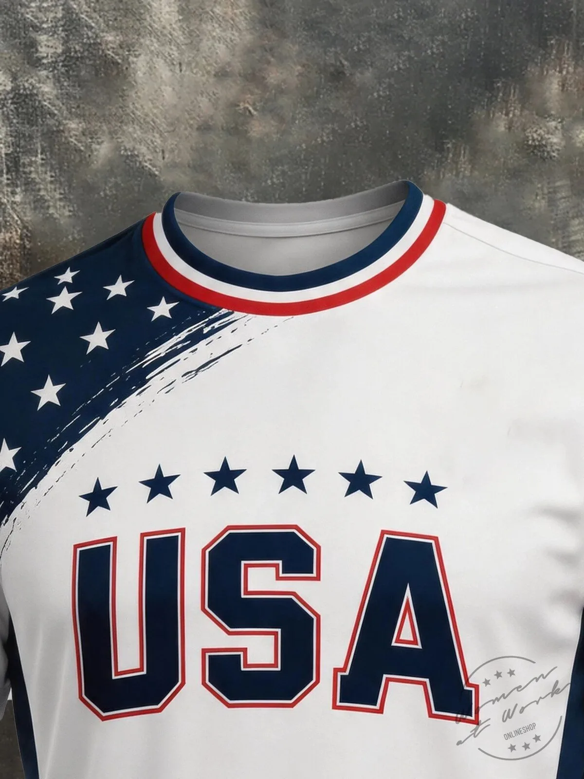 USA Soccer Patriotic American Flag Design Short Sleeve T-Shirt 3 USA Soccer Patriotic American Flag Design Short Sleeve T-Shirt