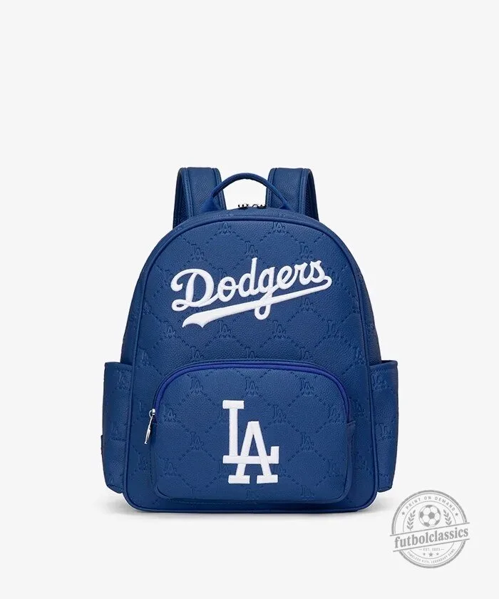 Los Angeles Dodgers Baseball Team Logo Blue Quilted Backpack