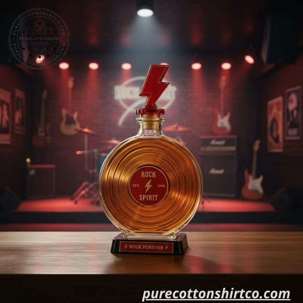 Rock Spirit Heritage Series Vinyl Record Decanter (No Box) – Lightning Bolt Whiskey Bottle Set 5 Rock Spirit Heritage Series Vinyl Record Decanter (No Box) – Lightning Bolt Whiskey Bottle Set