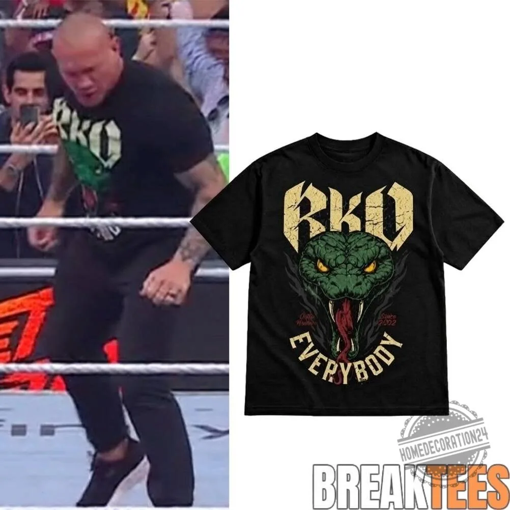 Randy Orton RKO Everybody Viper Skull WWE Wrestling Fan T-Shirt