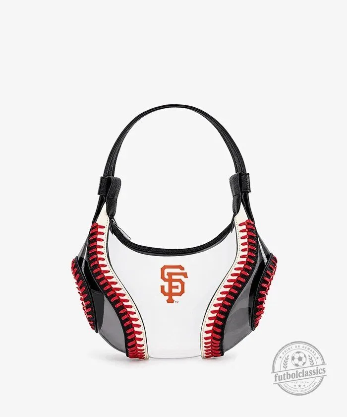 San Francisco Giants Baseball Stitch Clear Hobo Bag