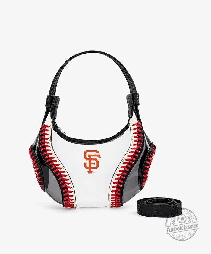 San Francisco Giants Baseball Stitch Clear Hobo Bag 9 San Francisco Giants Baseball Stitch Clear Hobo Bag