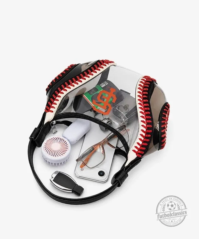 San Francisco Giants Baseball Stitch Clear Hobo Bag 14 San Francisco Giants Baseball Stitch Clear Hobo Bag