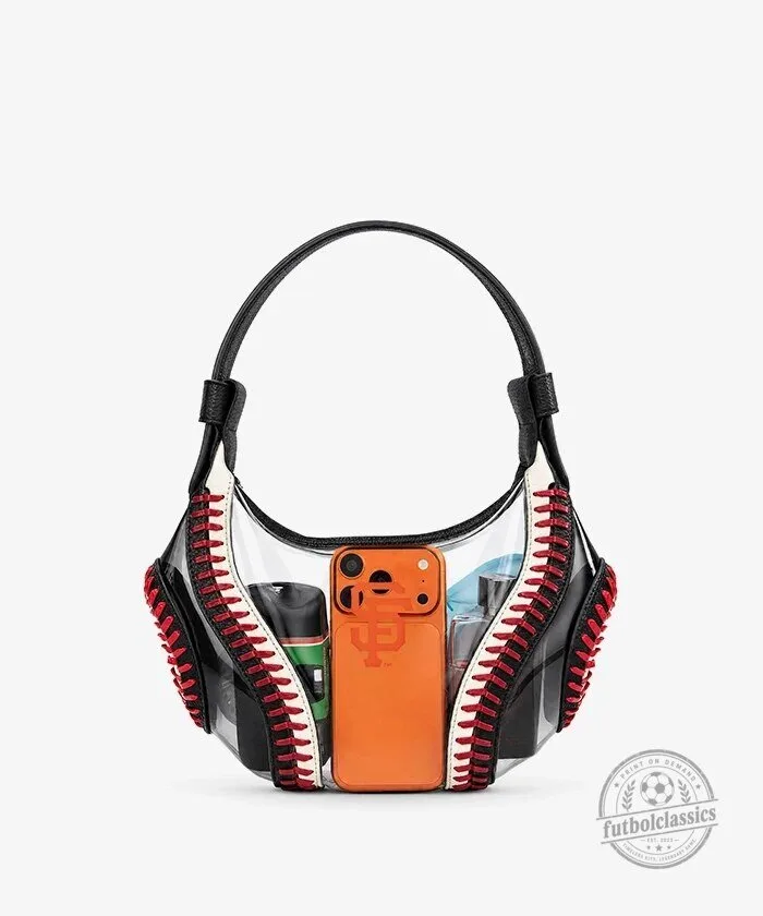 San Francisco Giants Baseball Stitch Clear Hobo Bag 15 San Francisco Giants Baseball Stitch Clear Hobo Bag