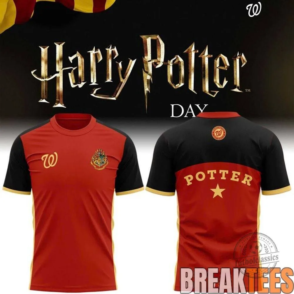 Washington Nationals Harry Potter Day Special Edition Red and Black Jersey