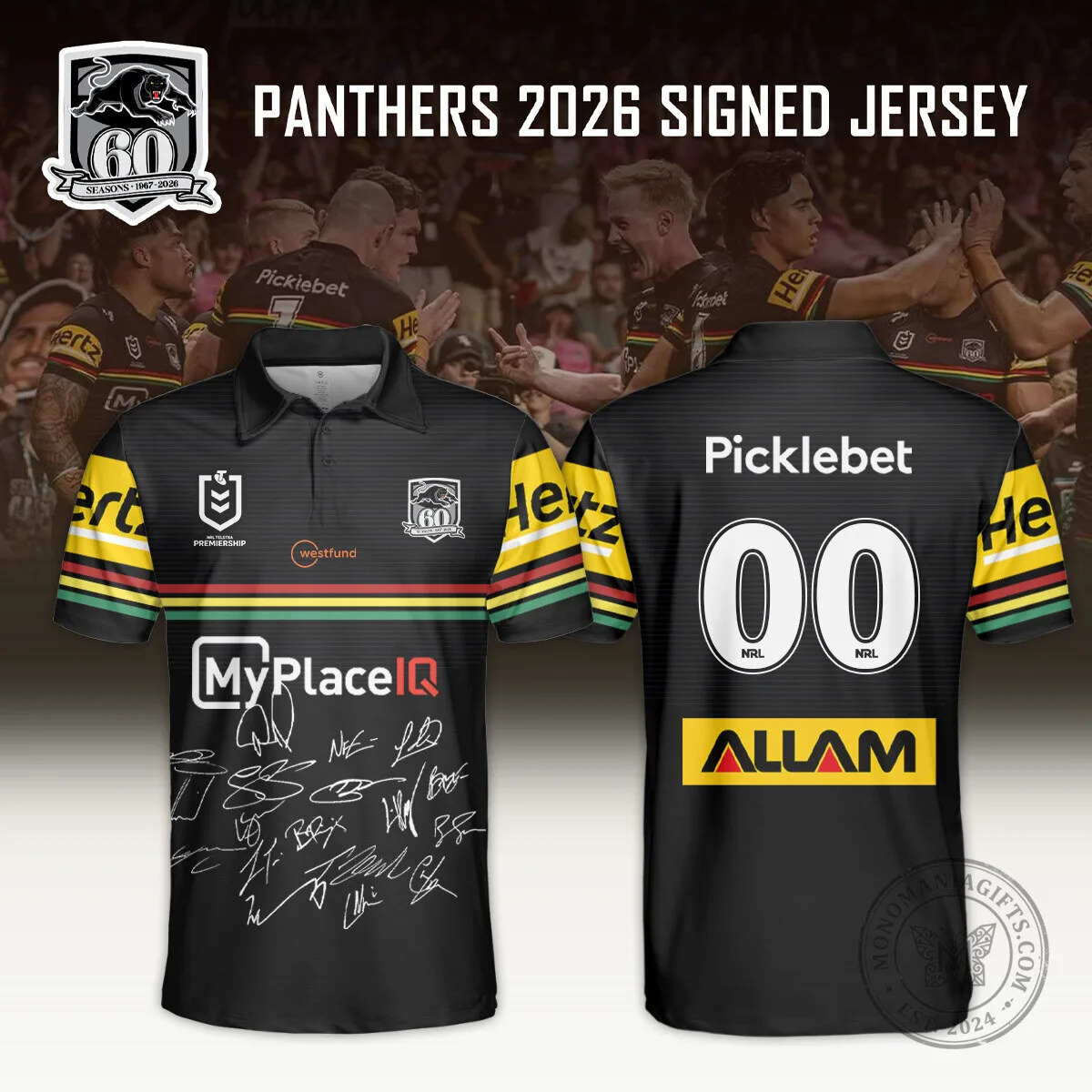Penrith Panthers 2026 Signed Rugby League Polo Shirt 1 Penrith Panthers 2026 Signed Rugby League Polo Shirt