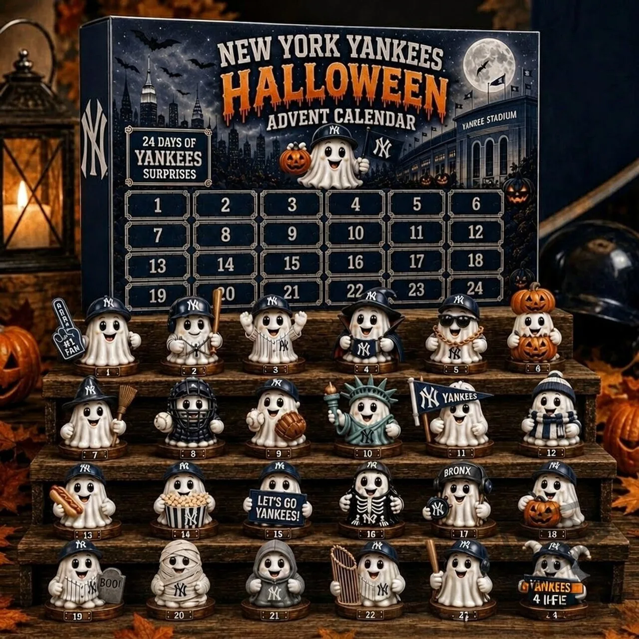 New York Yankees Baseball 2026 Halloween Advent Calendar 3 New York Yankees Baseball 2026 Halloween Advent Calendar product view