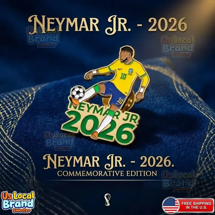 Neymar Jr 2026 World Cup Commemorative Soccer Player Enamel Pin