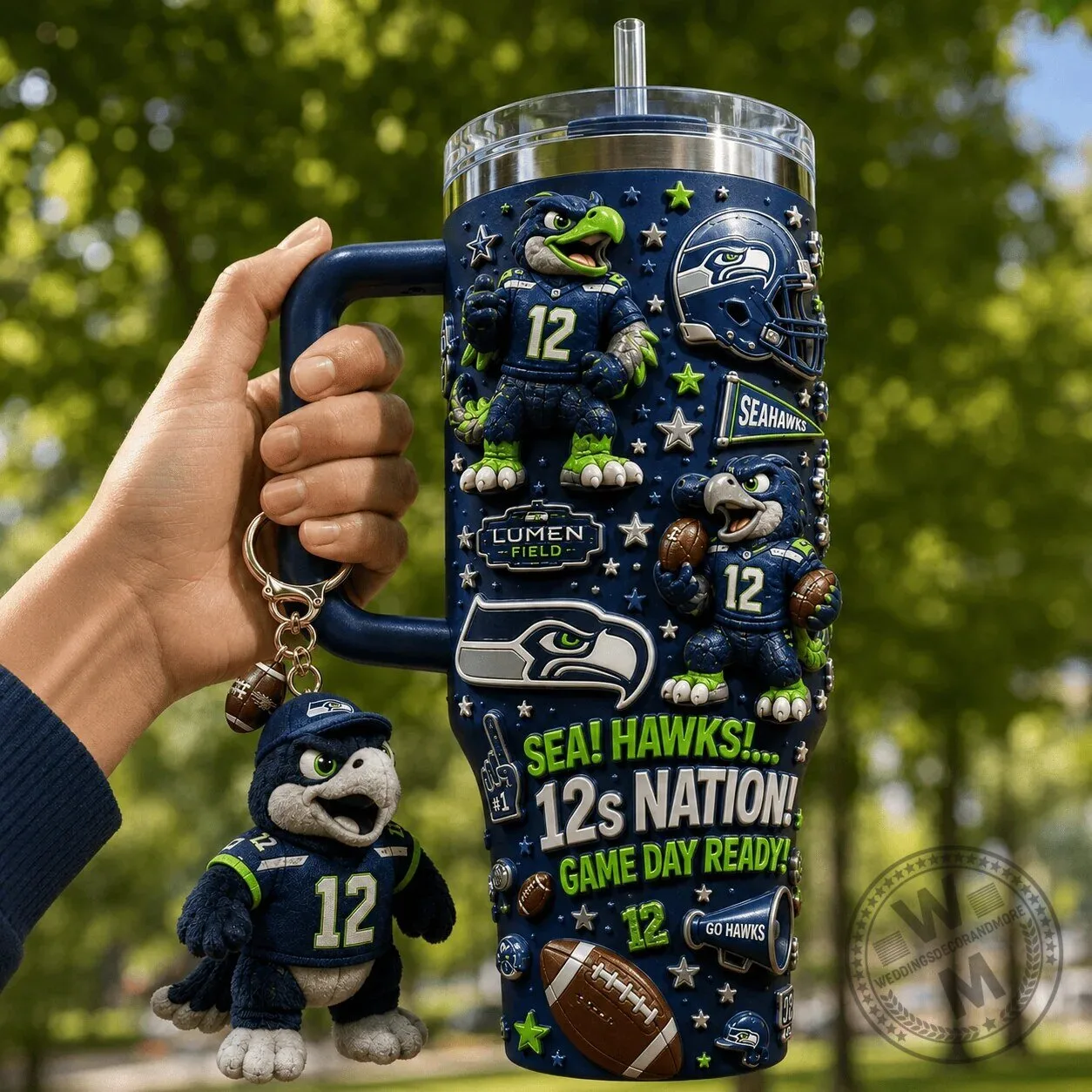 40oz Handle Tumbler for Seattle Seahawks 12s Nation Game Day Enthusiasts 4 40oz Handle Tumbler for Seattle Seahawks 12s Nation Game Day Enthusiasts