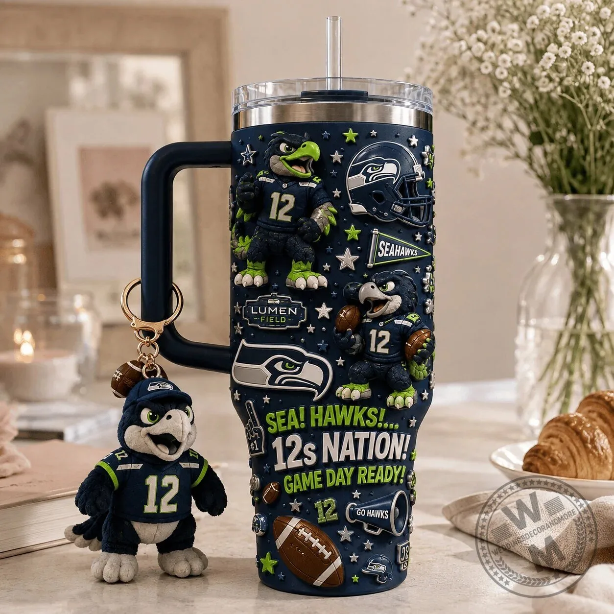 40oz Handle Tumbler for Seattle Seahawks 12s Nation Game Day Enthusiasts 5 40oz Handle Tumbler for Seattle Seahawks 12s Nation Game Day Enthusiasts