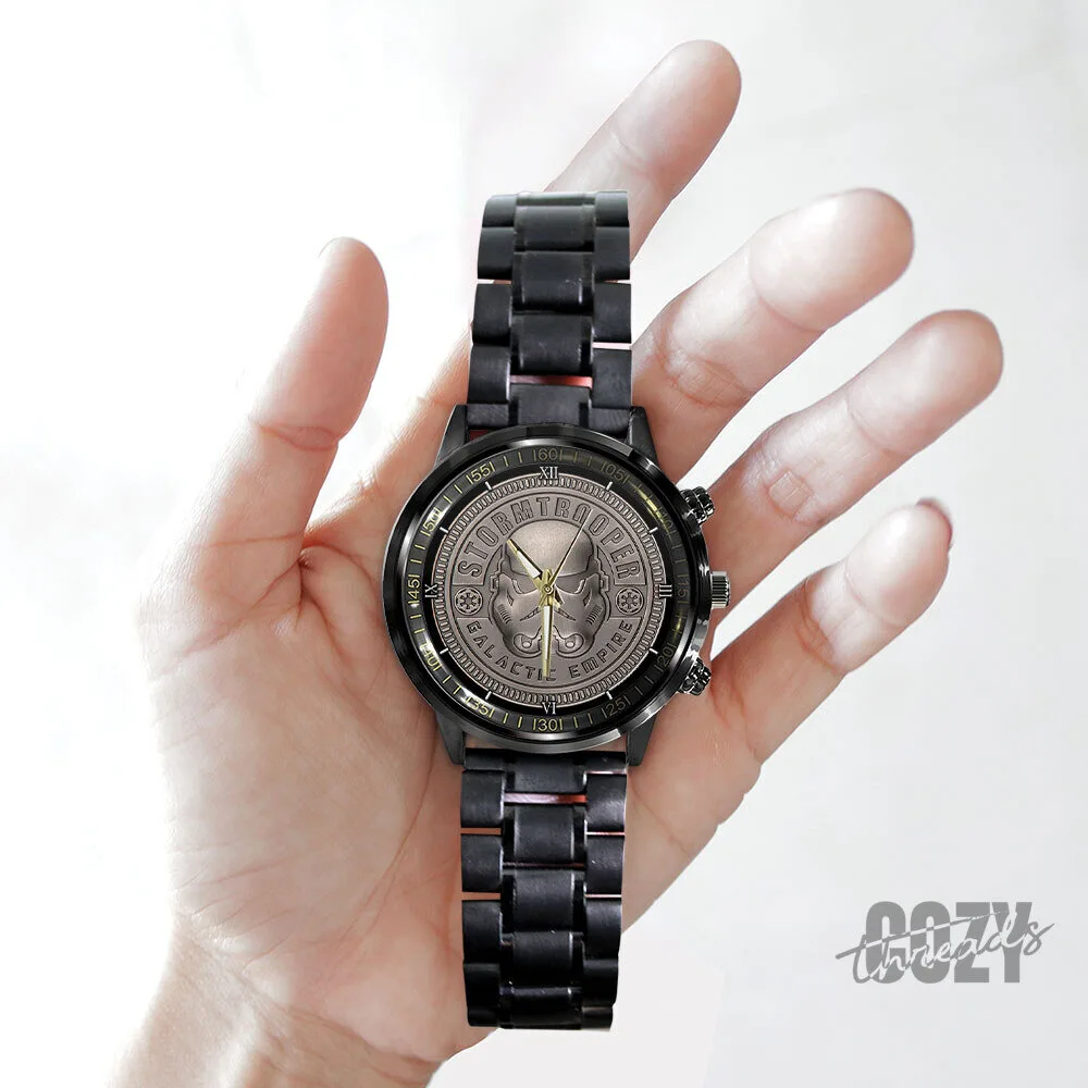 Star Wars Stormtrooper Galactic Empire Black Stainless Steel Watch 6 Star Wars Stormtrooper Galactic Empire Black Stainless Steel Watch