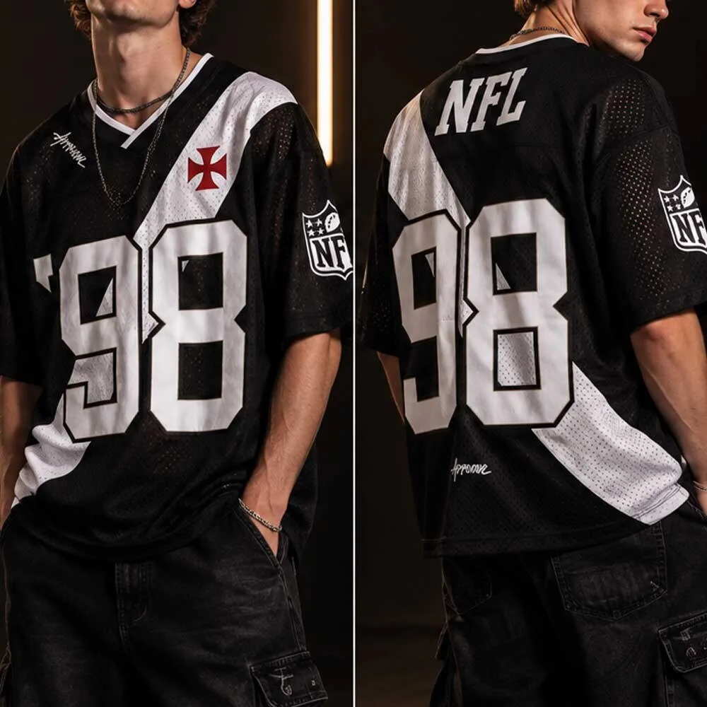 Pedrinho Approve x NFL x Vasco da Gama 98 Retro Mesh Jersey Shirt 5 Pedrinho Approve x NFL x Vasco da Gama 98 Retro Mesh Jersey Shirt