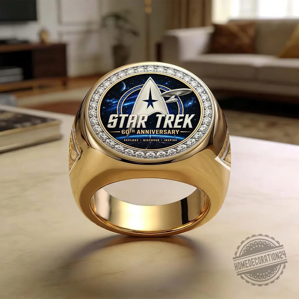 Star Trek 60th Anniversary 1966 Explore Discover Inspire Gold and Silver Ring 6 Star Trek 60th Anniversary 1966 Explore Discover Inspire Gold and Silver Ring