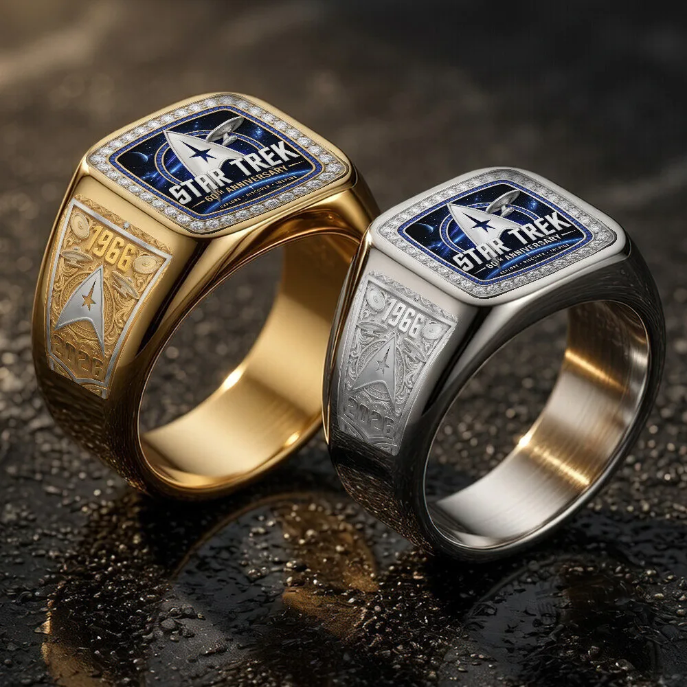 Star Trek 60th Anniversary 1966 Explore Discover Inspire Gold and Silver Ring 8 Star Trek 60th Anniversary 1966 Explore Discover Inspire Gold and Silver Ring