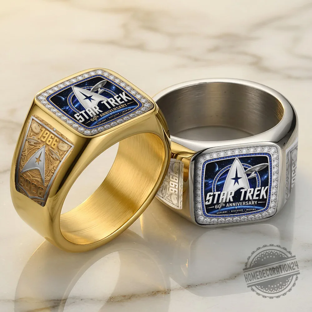 Star Trek 60th Anniversary 1966 Explore Discover Inspire Gold and Silver Ring 9 Star Trek 60th Anniversary 1966 Explore Discover Inspire Gold and Silver Ring