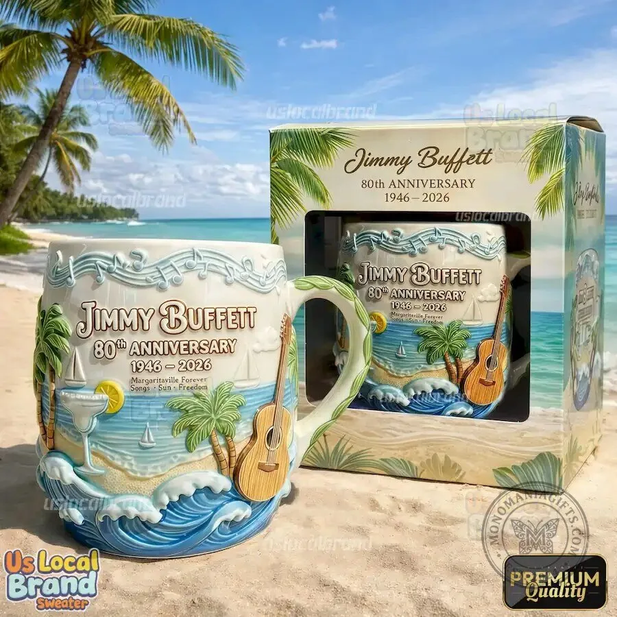 Jimmy Buffett 80th Anniversary Margaritaville Forever Coffee Mug 3 Jimmy Buffett 80th Anniversary Margaritaville Forever Coffee Mug
