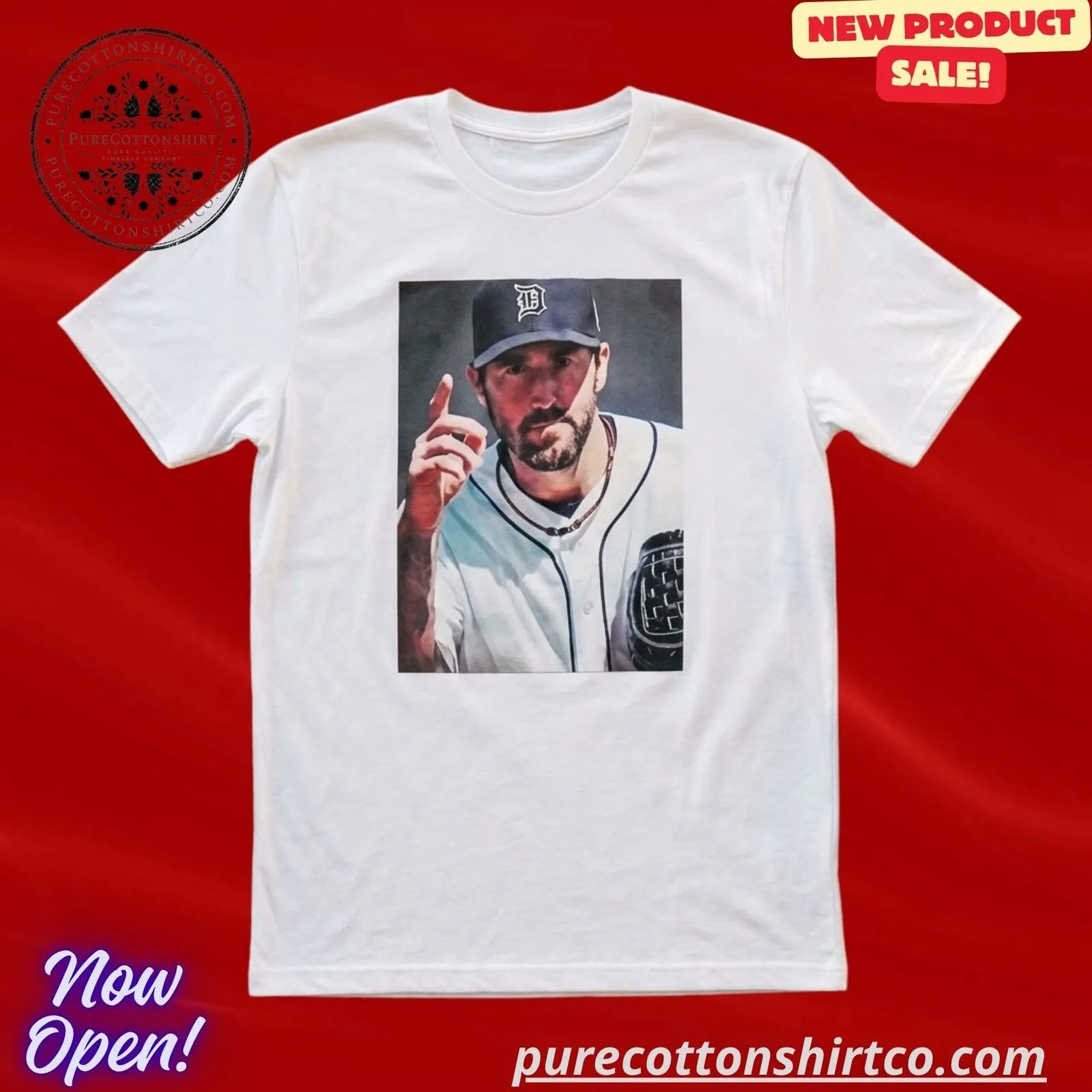Justin Verlander Detroit Tigers Graphic Shirt 4 Justin Verlander Detroit Tigers Graphic Shirt