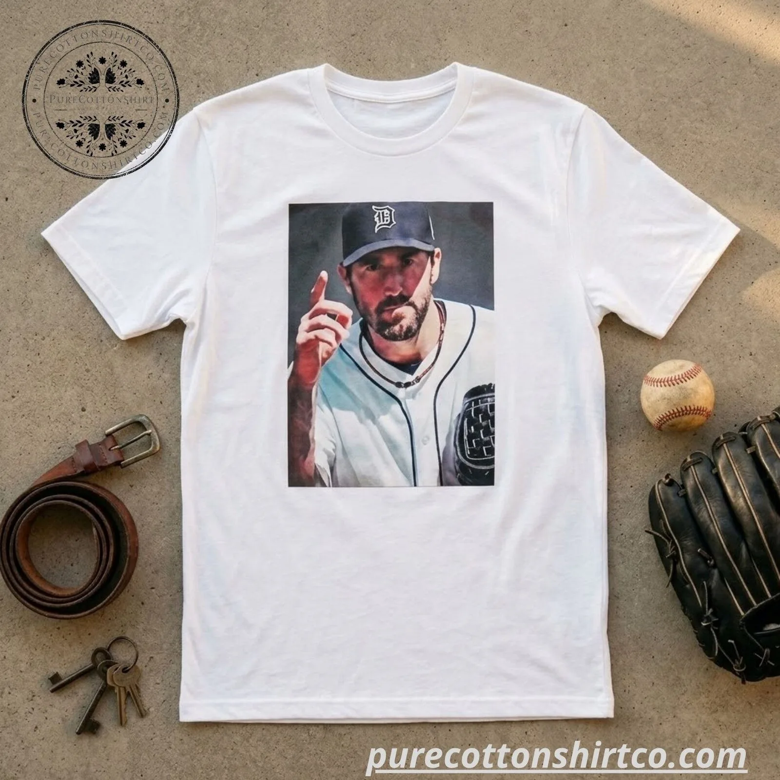 Justin Verlander Detroit Tigers Graphic Shirt 5 Justin Verlander Detroit Tigers Graphic Shirt
