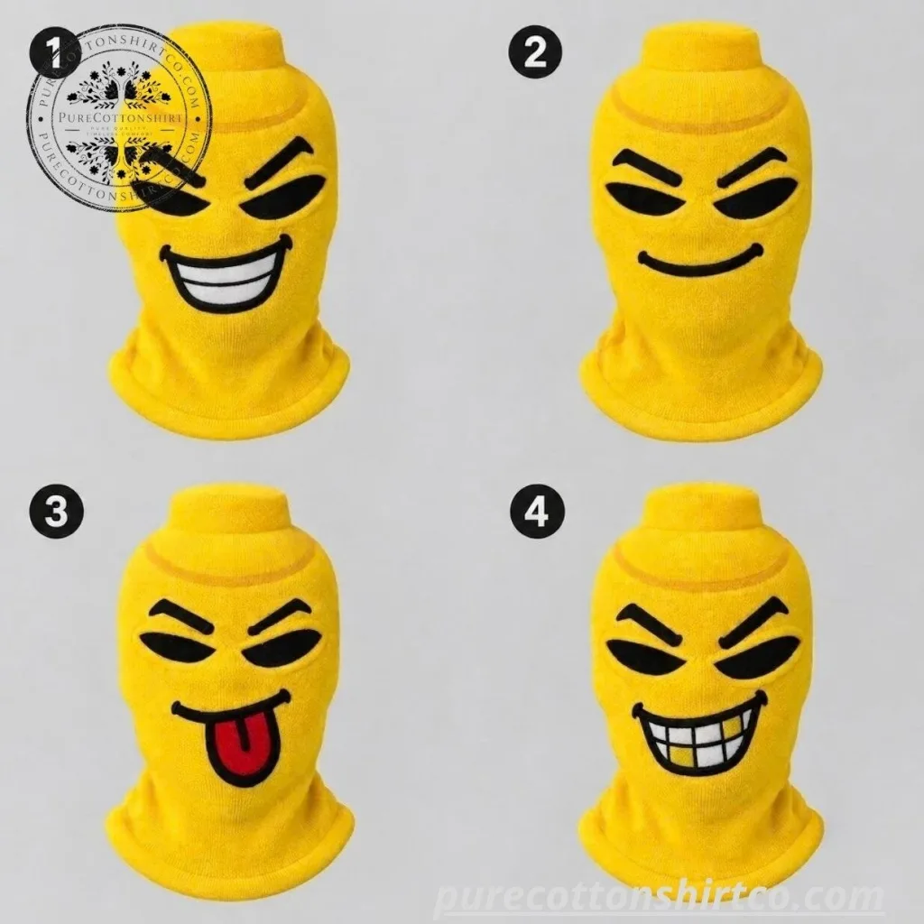 LEGO-Inspired Yellow Minifigure Balaclava Mask (Choose Option) LEGO-Inspired Yellow Minifigure Balaclava Mask (Choose Option)