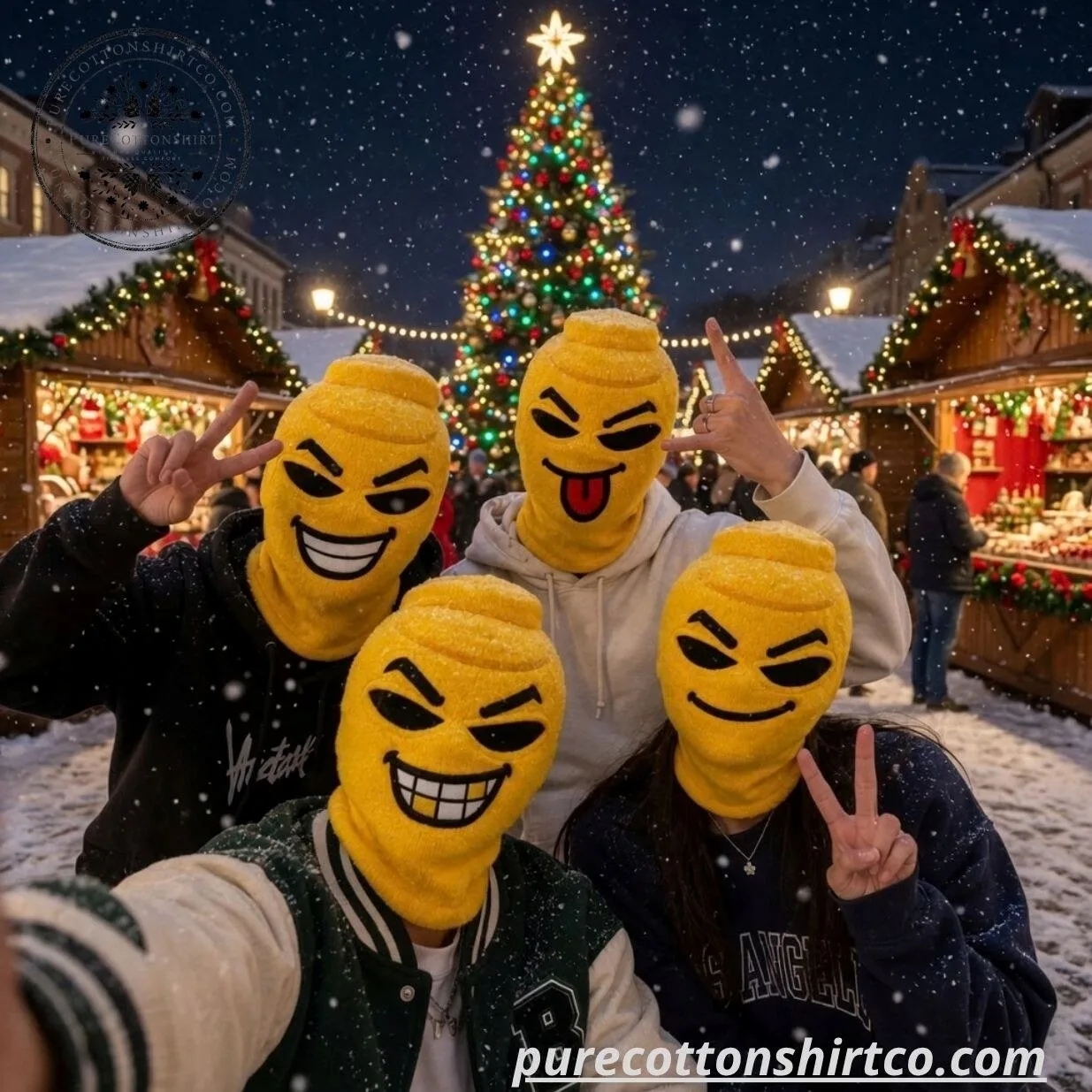 LEGO-Inspired Yellow Minifigure Balaclava Mask (Choose Option) 5 LEGO-Inspired Yellow Minifigure Balaclava Mask (Choose Option)