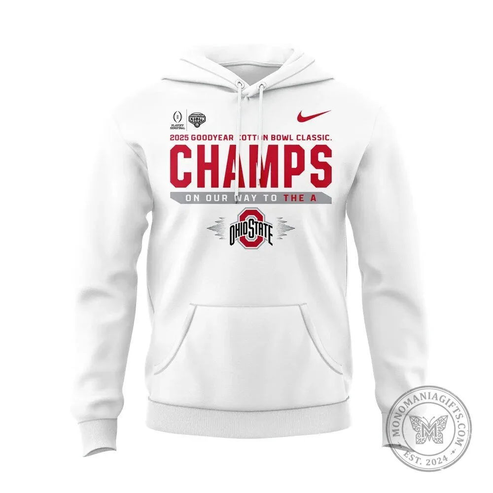 Ohio State Football 2025 Cotton Bowl Champions White Hoodie 6 Ohio State Football 2025 Cotton Bowl Champions White Hoodie