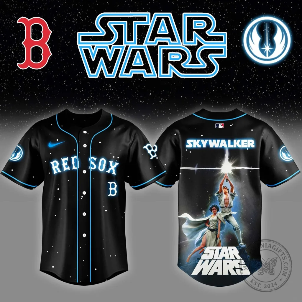 Luke Skywalker Star Wars Boston Red Sox Baseball Jersey Luke Skywalker Star Wars Boston Red Sox Baseball Jersey