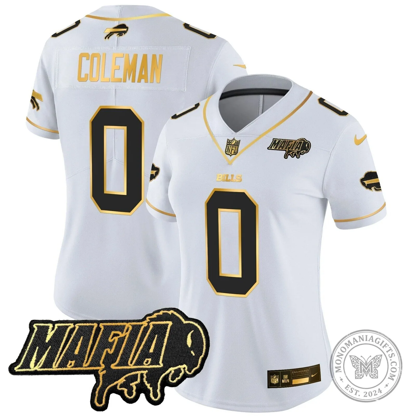 Limited Black Gold Vapor Football Jersey for Josh Allen of the Buffalo Bills Mafia 38 Limited Black Gold Vapor Football Jersey for Josh Allen of the Buffalo Bills Mafia