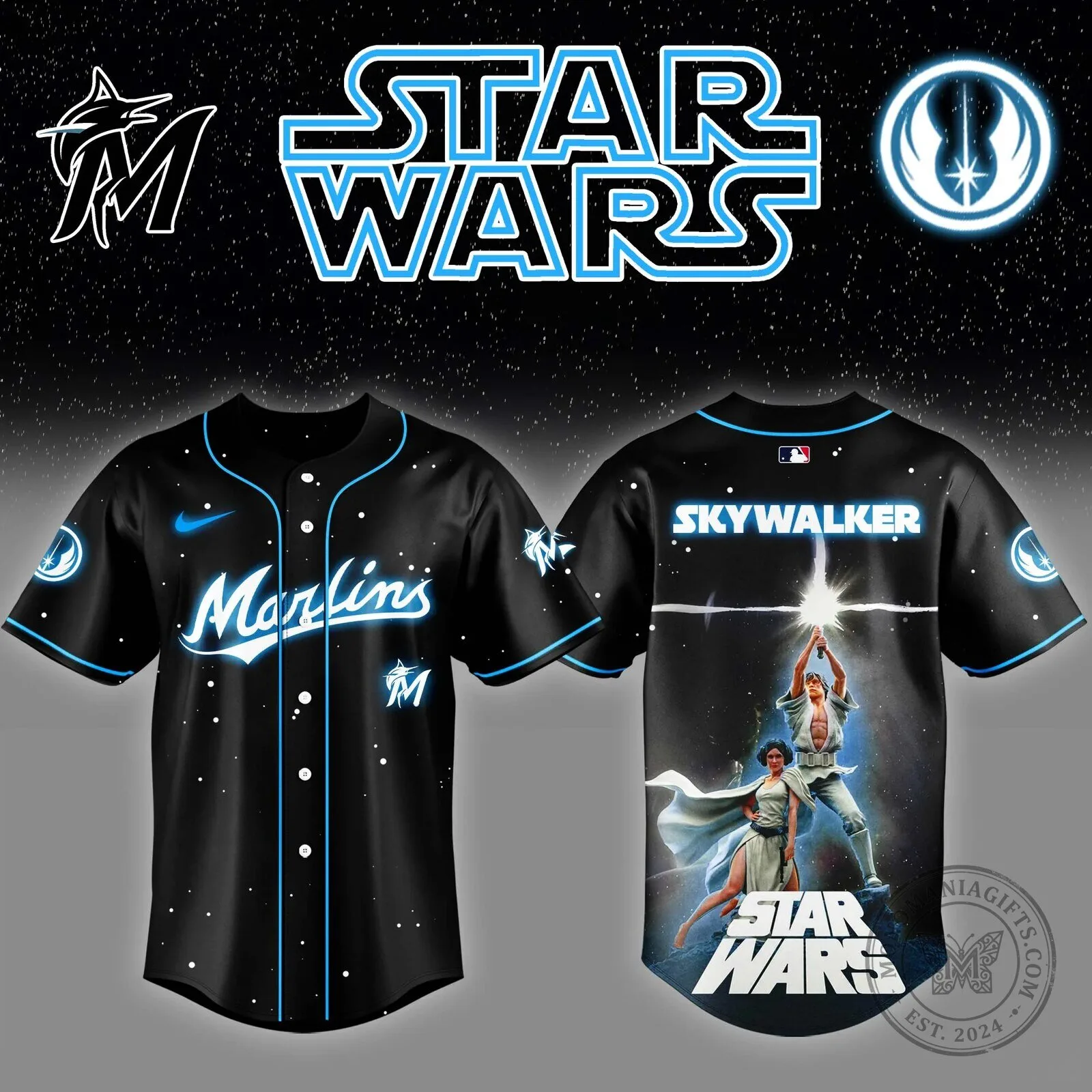 Skywalker Star Wars Luke Baseball Jersey for Men