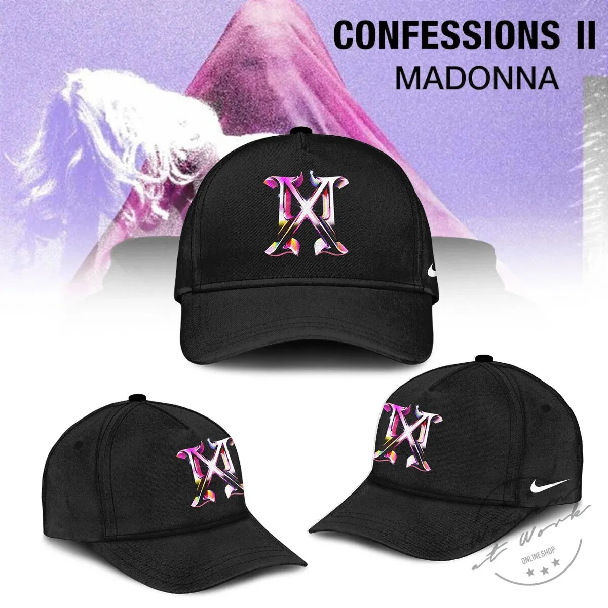 Madonna Confessions II Album Art Black Pullover Hoodie 4 Madonna Confessions II Album Art Black Pullover Hoodie