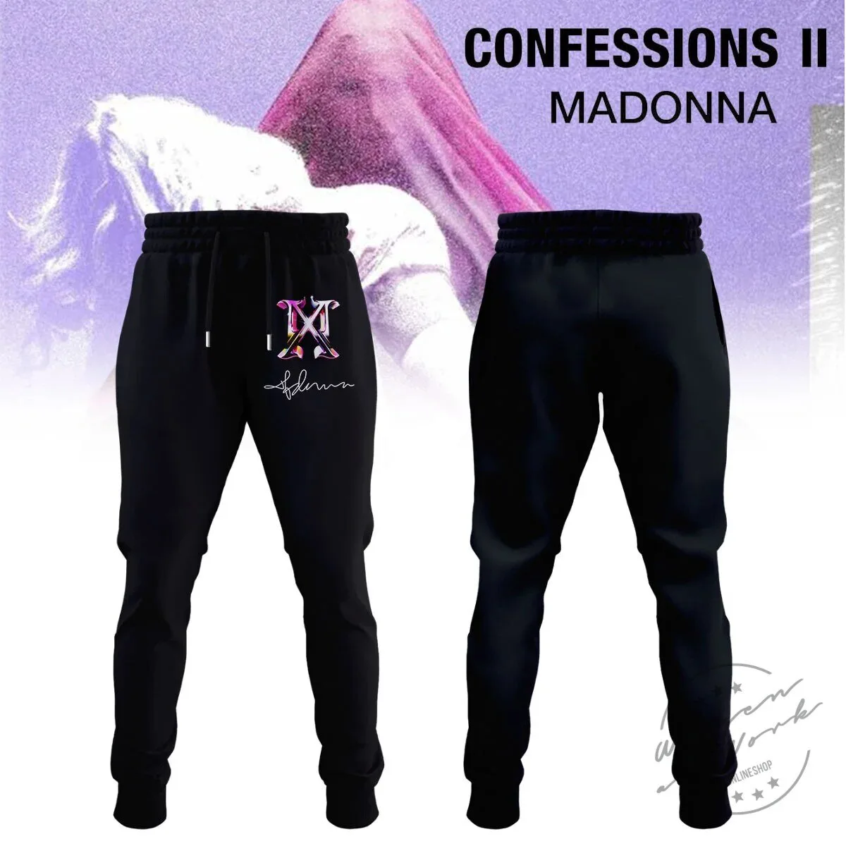 Madonna Confessions II Album Art Black Pullover Hoodie 5 Madonna Confessions II Album Art Black Pullover Hoodie