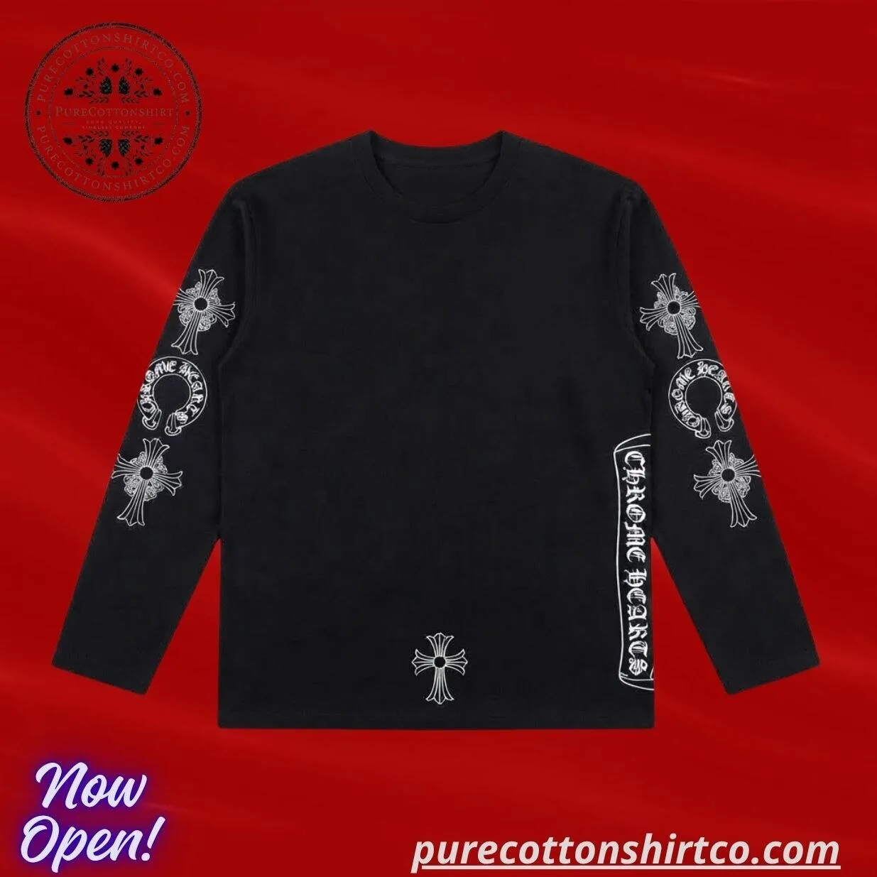 BTS JUNGKOOK Chrome Hearts Vintage OG Soap & Water Long Sleeve Shirt - 5 BTS JUNGKOOK Chrome Hearts Vintage OG Soap & Water Long Sleeve Shirt -