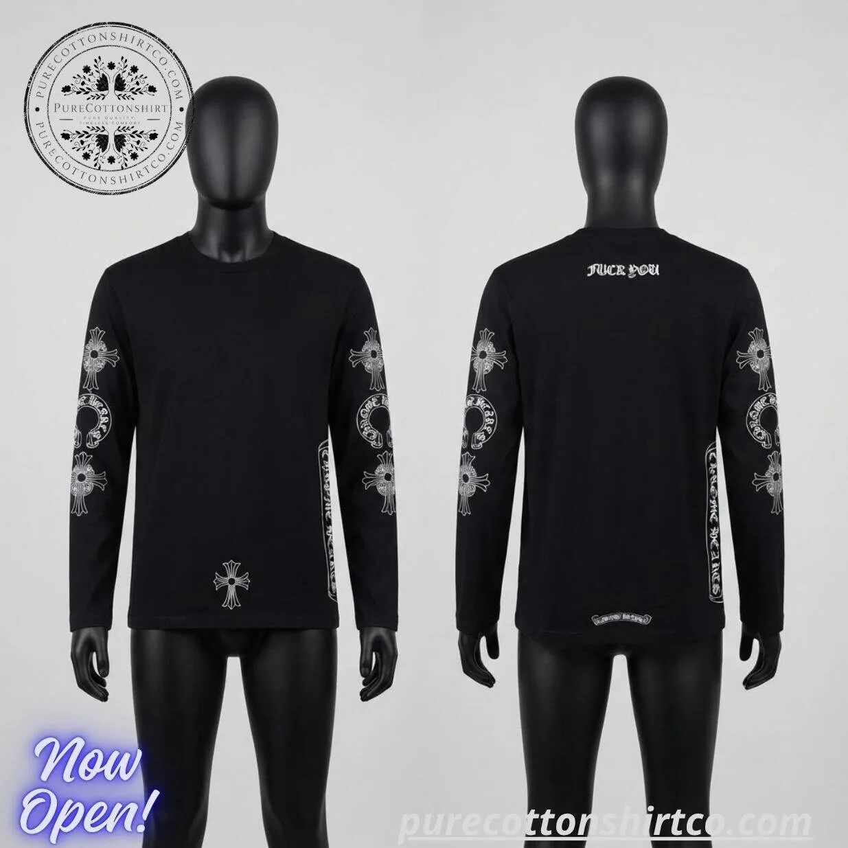 BTS JUNGKOOK Chrome Hearts Vintage OG Soap & Water Long Sleeve Shirt - 7 BTS JUNGKOOK Chrome Hearts Vintage OG Soap & Water Long Sleeve Shirt -