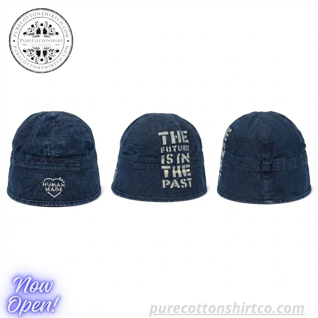 BTS JUNGKOOK Human Made Denim Sailor Cap Hat 5 BTS JUNGKOOK Human Made Denim Sailor Cap Hat