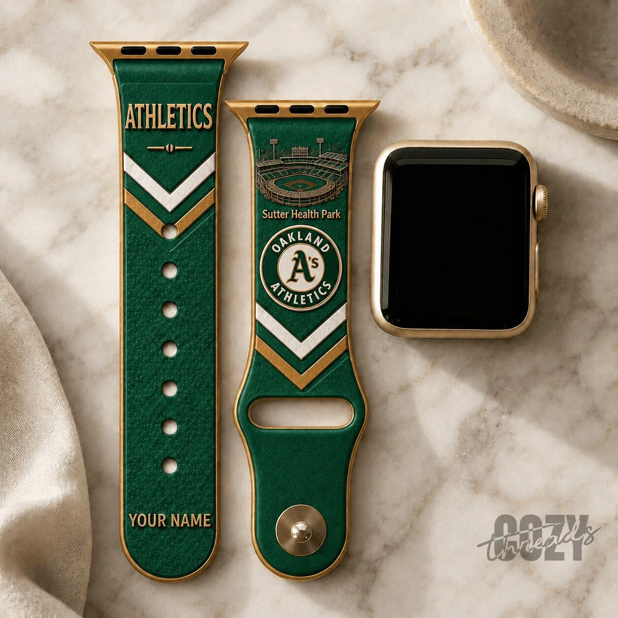 Oakland Athletics Baseball Team Apple Watch Band Personalized Fan Gift